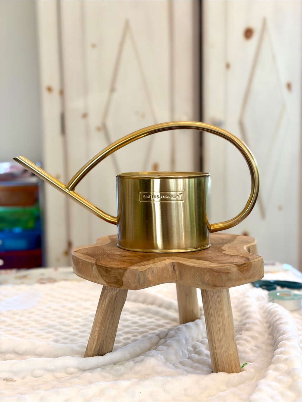 Smith & Hawken Polished Brass Watering Can, Rare find, Discontinued